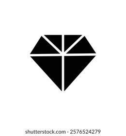 Diamond icon web design in vector