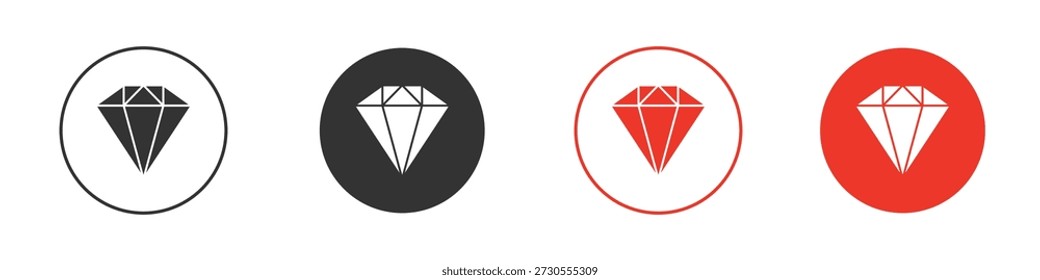 Icono de diamante. diseño de Vector de Web