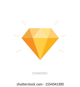 Diamond icon with white background