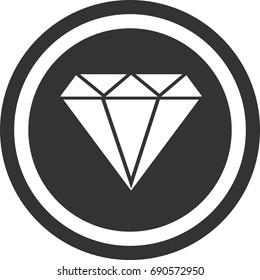 Diamond icon,circle sign design