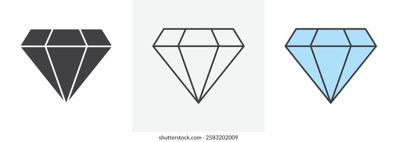 Diamond icons pack for website designs