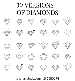 Diamond  Icons Set, Design