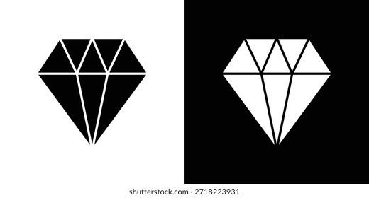 Ícones de diamante. Pixels de símbolo de ilustração de modelo de vetor perfeitos