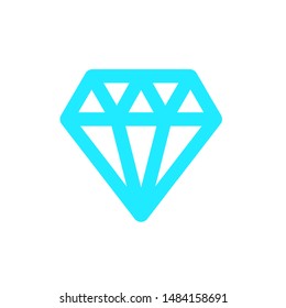 Diamond icon,vector illustration. Flat design style. vector diamond icon illustration isolated on White background, diamond icon Eps10. diamond icons graphic design vector symbols.