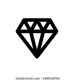 Diamond icon,vector illustration. Flat design style. vector diamond icon illustration isolated on White background, diamond icon Eps10. diamond icons graphic design vector symbols.