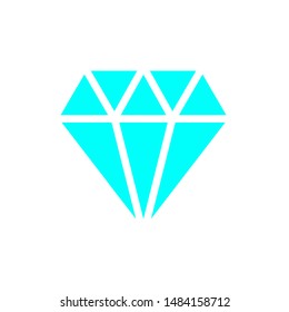 Diamond icon,vector illustration. Flat design style. vector diamond icon illustration isolated on White background, diamond icon Eps10. diamond icons graphic design vector symbols.