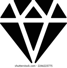 diamond illustration with flat style