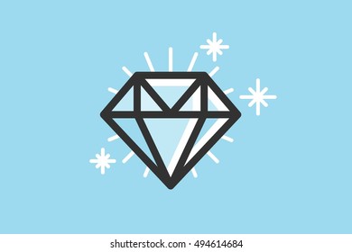 Diamond Illustration Graphic  