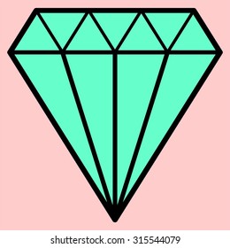 Diamond illustration vector