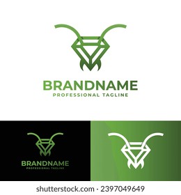 Diamond Insect Logo, suitable for business related to Diamond and Insect
