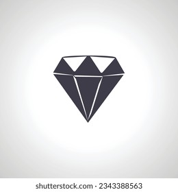Icono aislado de diamante. Icono aislado de diamante.