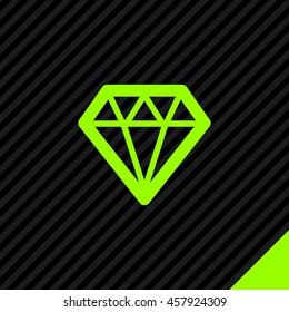 Diamond isolated minimal single flat icon. Crystal line vector icon for websites and mobile minimalist flat design.