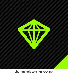 Diamond isolated minimal single flat icon. Crystal line vector icon for websites and mobile minimalist flat design.