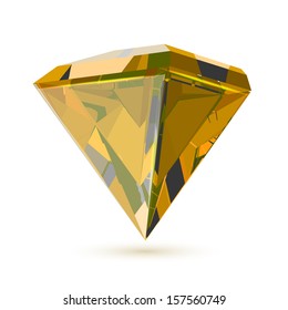 Diamond isolated on white.
