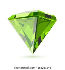 Diamond isolated on white.