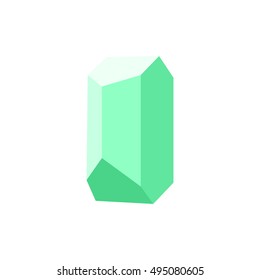 diamond isolated on white background, gemstone colorful