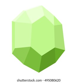 diamond isolated on white background, gemstone colorful
