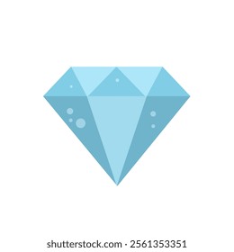 diamond isolated on white - vector icon