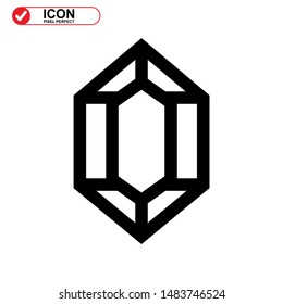 diamond isolated sign symbol vector illustration - high quality black style vector icons

