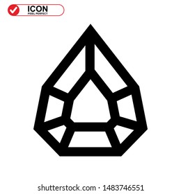 diamond isolated sign symbol vector illustration - high quality black style vector icons

