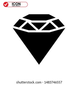 diamond isolated sign symbol vector illustration - high quality black style vector icons
