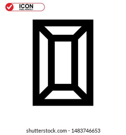 diamond isolated sign symbol vector illustration - high quality black style vector icons
