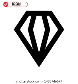 diamond isolated sign symbol vector illustration - high quality black style vector icons
