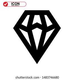 diamond isolated sign symbol vector illustration - high quality black style vector icons
