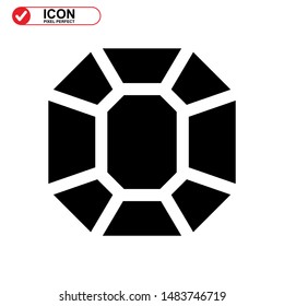 diamond isolated sign symbol vector illustration - high quality black style vector icons
