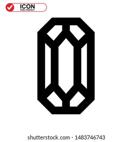 diamond isolated sign symbol vector illustration - high quality black style vector icons
