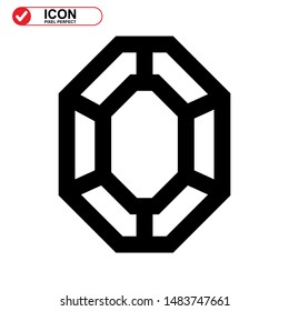diamond isolated sign symbol vector illustration - high quality black style vector icons
