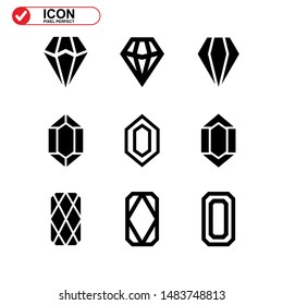 diamond isolated sign symbol vector illustration - Collection of high quality black style vector icons
