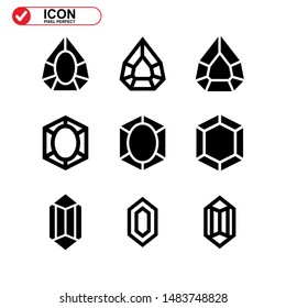 diamond isolated sign symbol vector illustration - Collection of high quality black style vector icons
