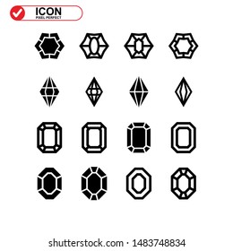 diamond isolated sign symbol vector illustration - Collection of high quality black style vector icons
