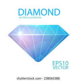 Diamond. Jevelry vector illustration