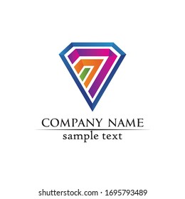 Diamond and Jewel design vector Logo Template symbol