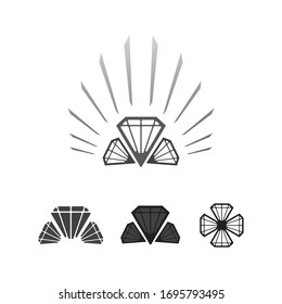 Diamond and Jewel design vector Logo Template symbol