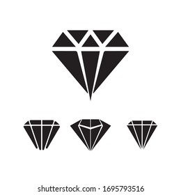 Símbolo de plantilla para el logotipo de los vectores de diseño de diamantes y joyas