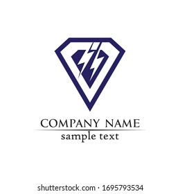 Diamond and Jewel design vector Logo Template symbol