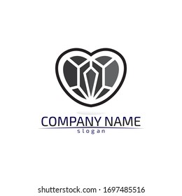 Diamond and Jewel design vector Logo Template symbol