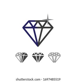 Diamond and Jewel design vector Logo Template symbol