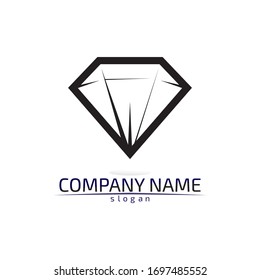Diamond and Jewel design vector Logo Template symbol