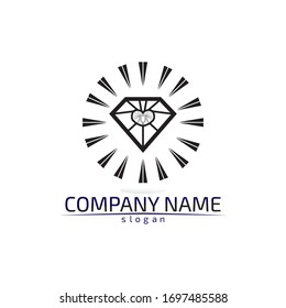 Diamond and Jewel design vector Logo Template symbol