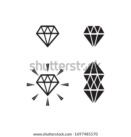 Diamond and Jewel design vector Logo Template symbol