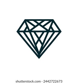 diamond jewel logo vector illustration template design