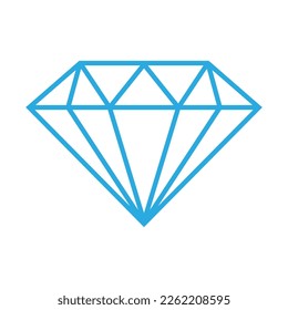 Diamond jewelery icon design illustration