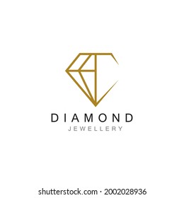 Diamond Jewellery Logo Design Vector Template