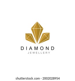 Plantilla de vector de diseño de logotipo de joyas de diamante