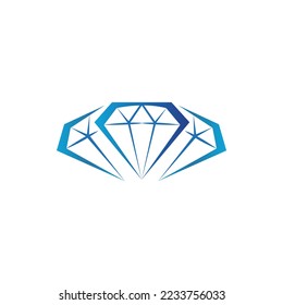 Plantilla de vector de diseño de logotipo de joyas de diamante