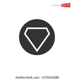 Diamond Jewelry Icon Design Vector
